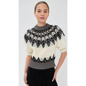Altuzarra Marty Fair Isle Sweater Toffee M